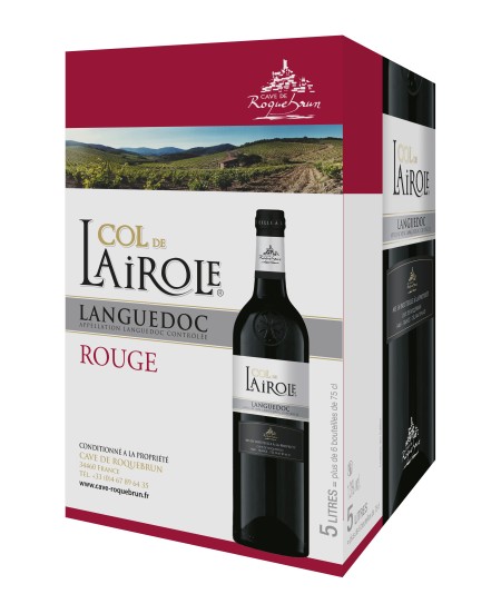 Col de Lairole - Rouge - BAG IN BOX 5L