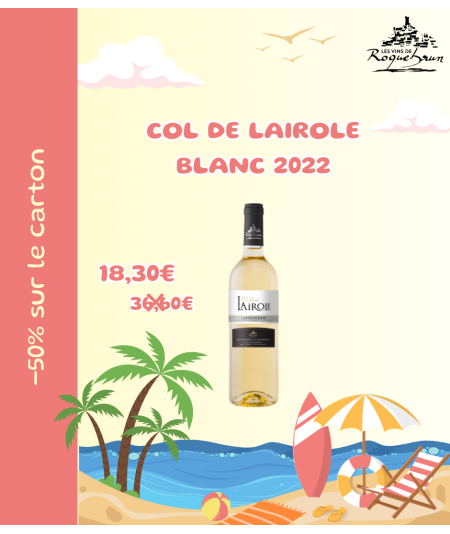 6 bouteilles Col de Lairole Blanc 2022